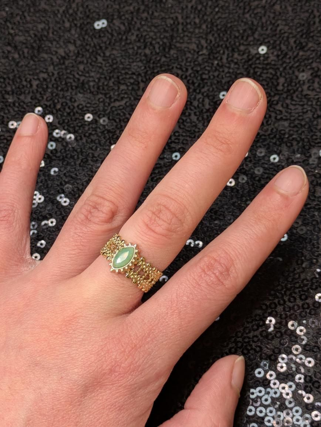 Bague amazonite 