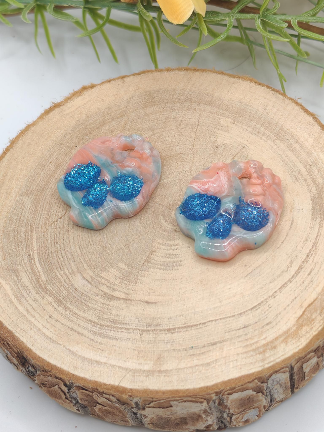 Tête de Mort Bleu/Pêche