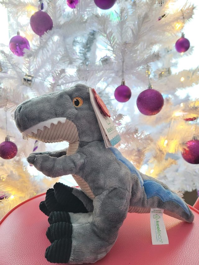 Peluche Velox le Vélociraptor 26 cm - Marque Keeleco