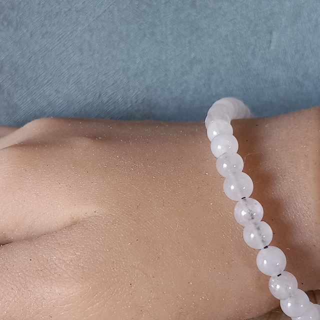 Bracelet ajustable en Quartz rose