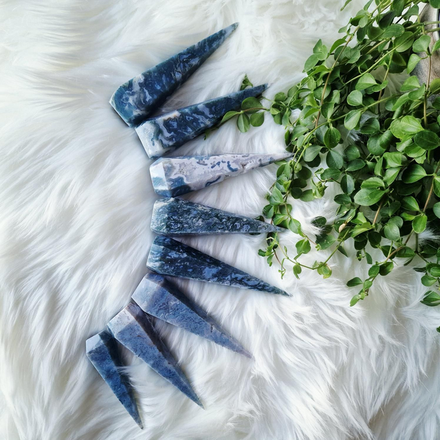 Moss Agate Fancy Points 