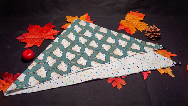 Foulard double face raie / vermicelle