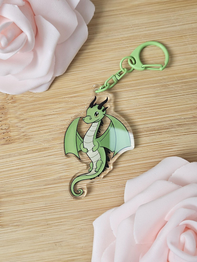 Green Dragon | Acrylic Keychain