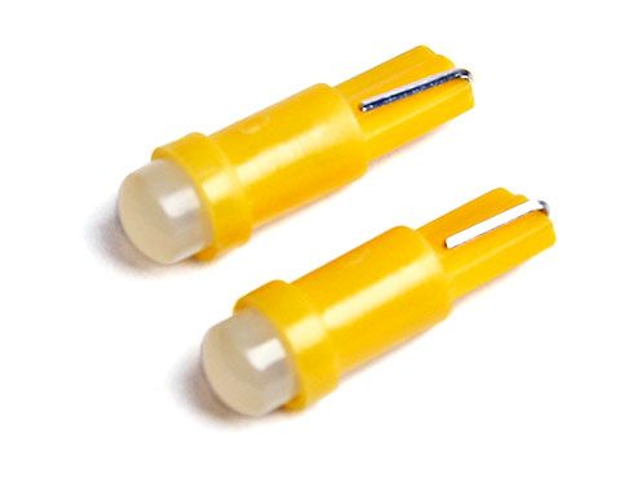 LED lampor W5W GUL/ORANGE (T5) 2-pack