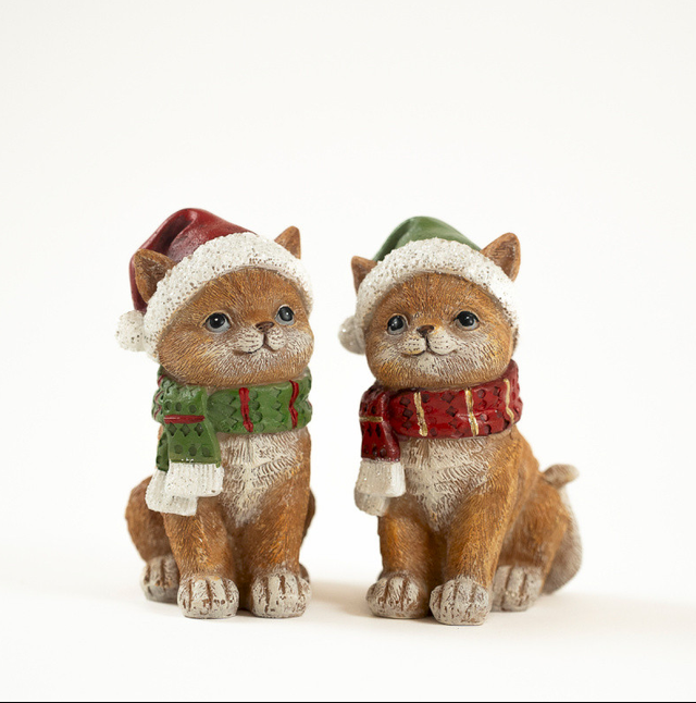 CHRISTMAS chat bonnet 12cm ass