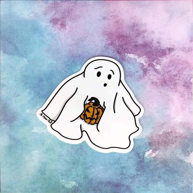 Sticker Ghost jack'o'lantern