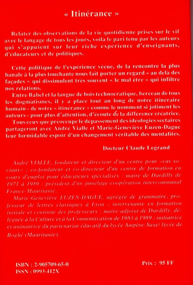 Itinérance de André Vialle - M.-G. Euzen-Dague