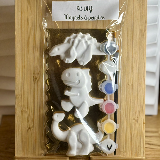 Kit de magnets à peindre (dinosaure)