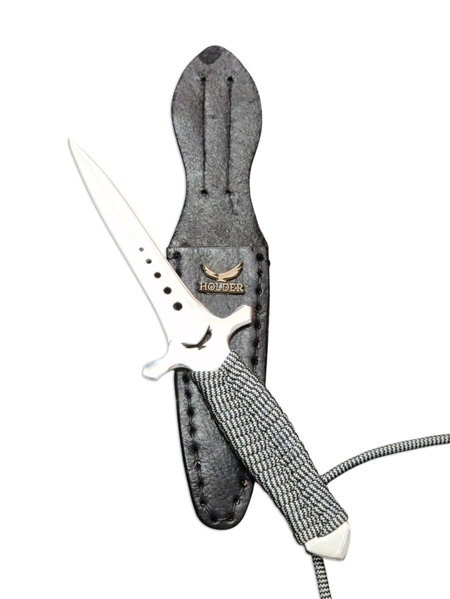 Punhal Tático Faca Militar Aço Inox 420c Paracord 5 Pol