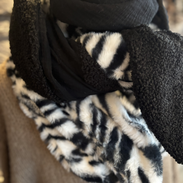 Écharpe - La Noire Zébrée