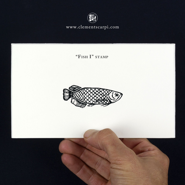 Handcrafted Stamp / Fish I