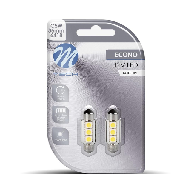 C5W 36mm, 3xSMD5050 LED, CANBUS, Blanc