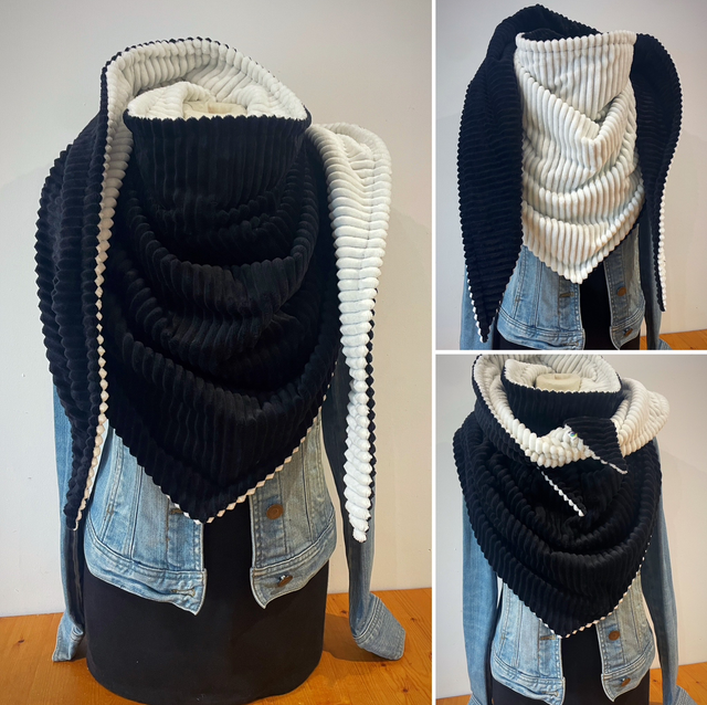 Maxi Chèche Happy Elise black &amp; White 