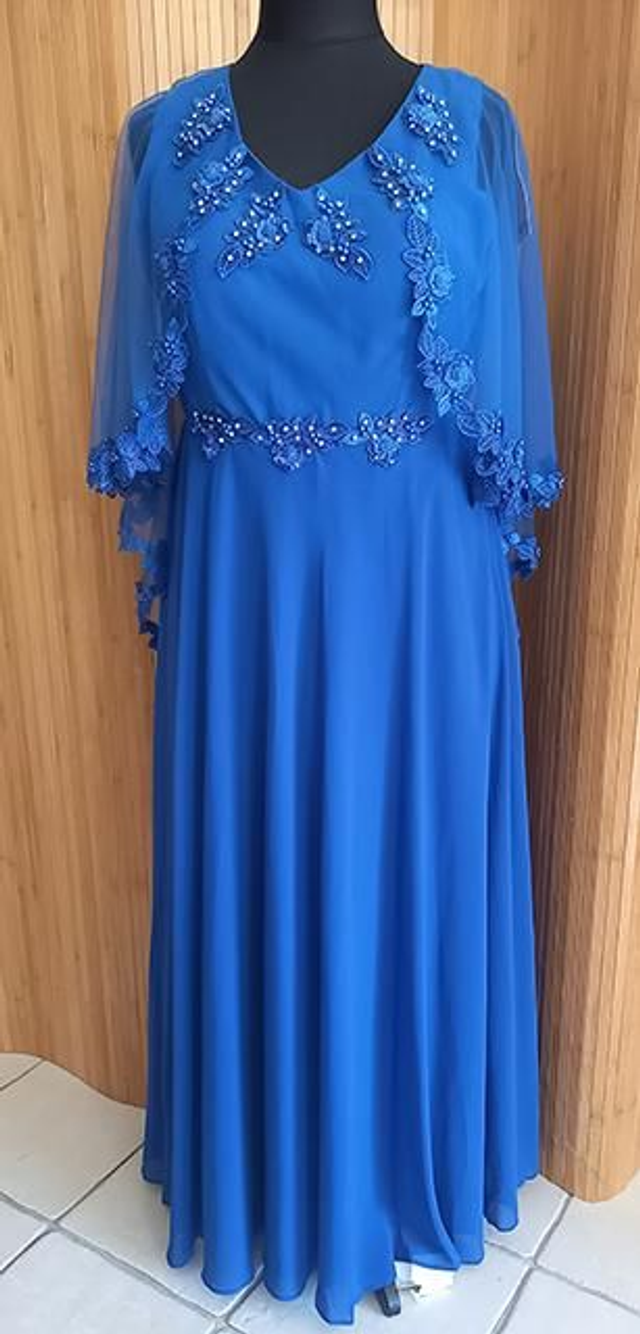 Robe de soirée bleu électrique