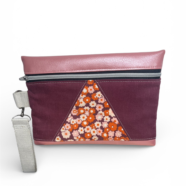 Pochette Zippée Multi-Matières - Pièce Unique