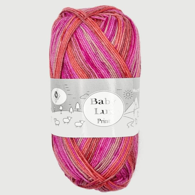 Woolcraft Baby Lux DK Prints 100g - 209 Rojo Bilbao