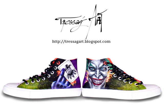 Custom Shoes - Baskets customisées Joker - Converse 41 - TR034