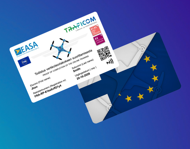 Drone Pas Finland Met NFC Maak Bij Opties Een Keuze Uit Welke Variant Je Wenst Te Bestellen !