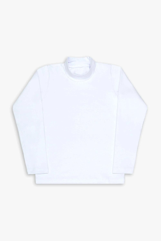 Básica em Ribana com gola Branca Tam. 4