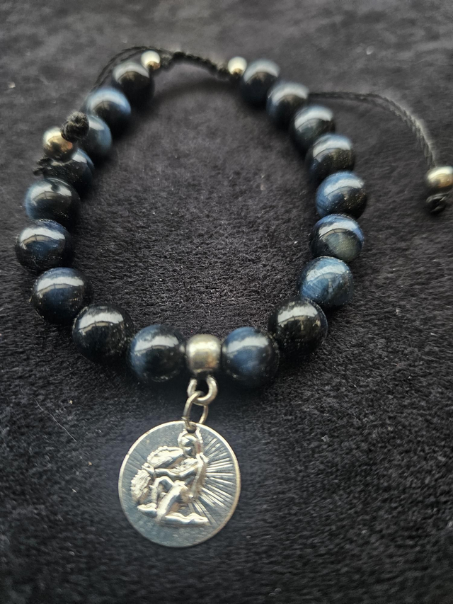 Astro verseau œil du tigre bleu