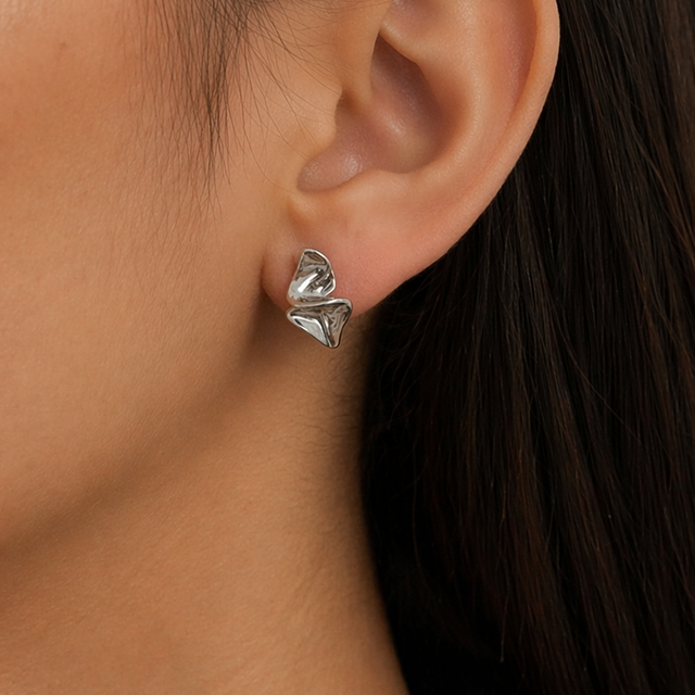 Orecchini Vortice Silver