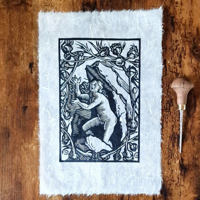 Linogravure - La Vérité