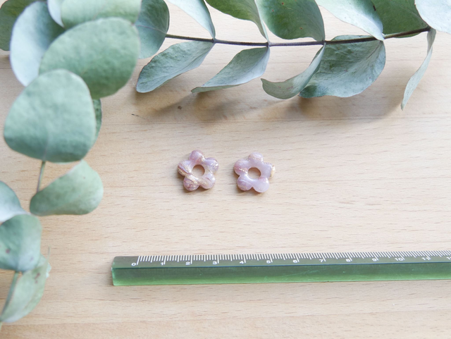 Mini bloom marbré marron/doré