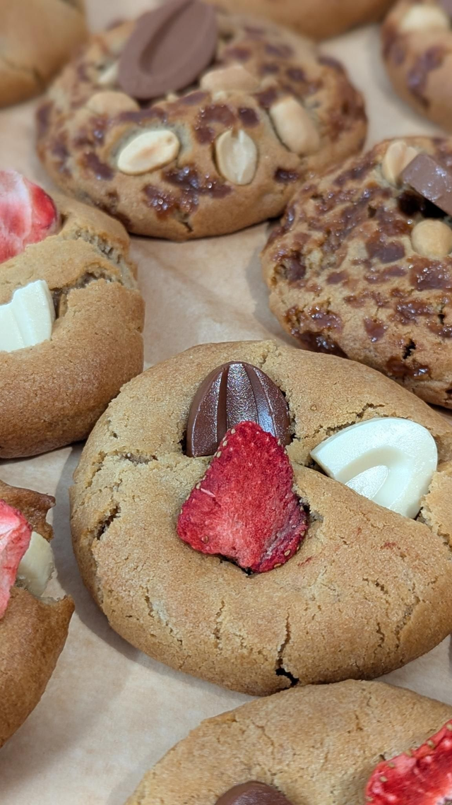 Cookie Fraise/Chocolat Ivoire 