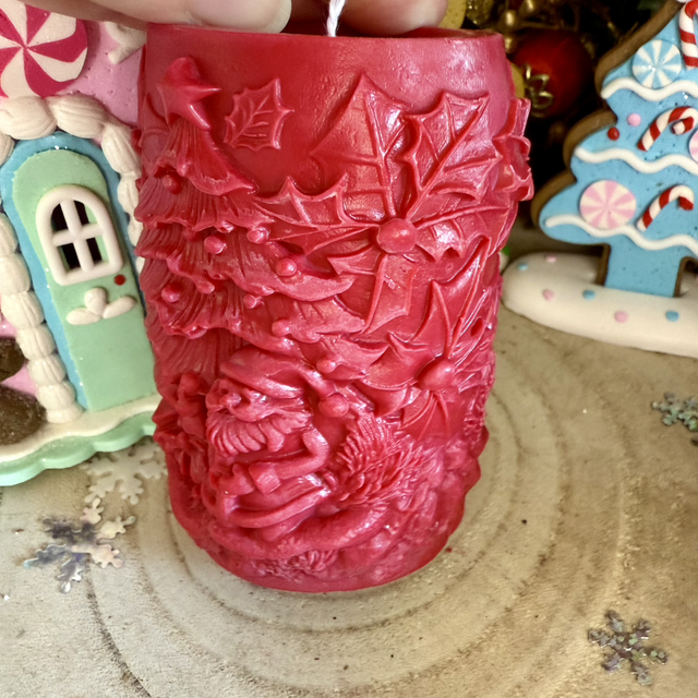 Bougie décorative - décor Noël