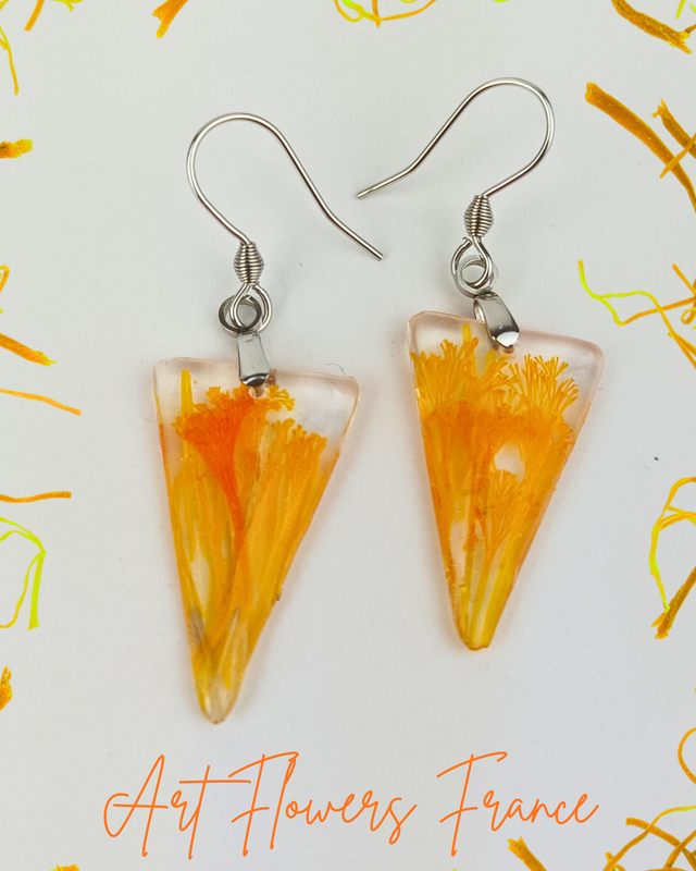  Boucles d&#039;oreilles Safran (1)