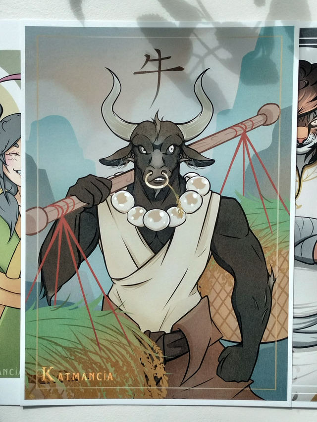 Affiche-Zodiaque chinois-Buffle 