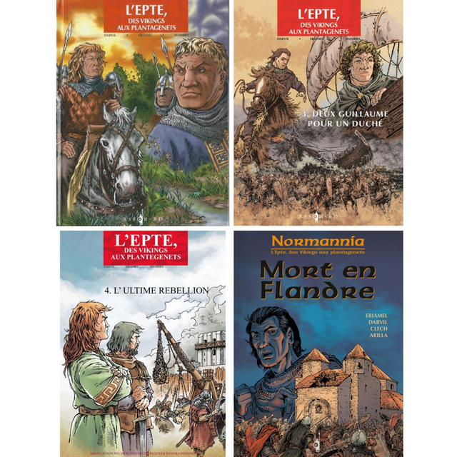 Normannia, L'Epte, des vikings aux Plantagenets - Eriamel, Darvil et Clech - lot 4 tomes dont 1 offert