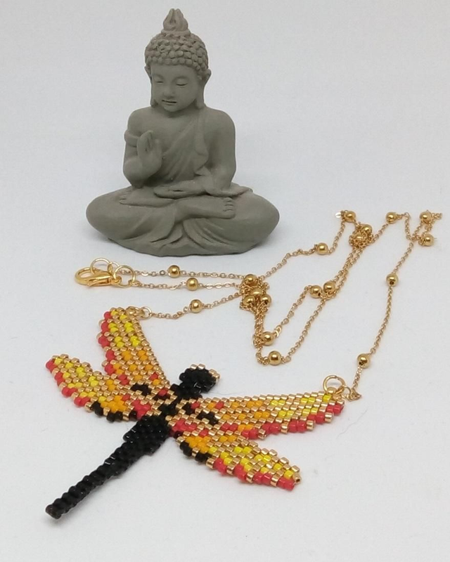 COLLIER PENDENTIF LIBELLULE