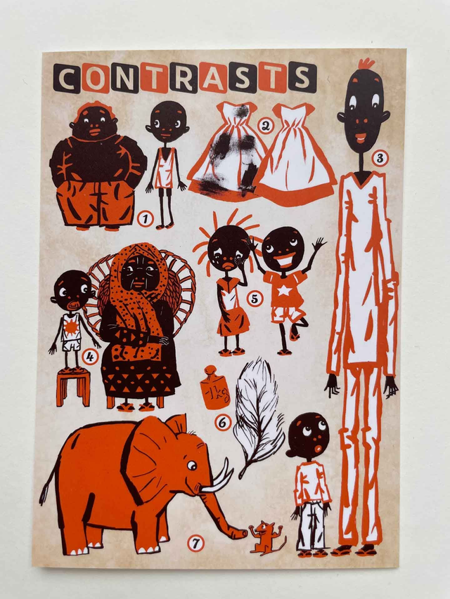 Postkarte CONTRASTS
