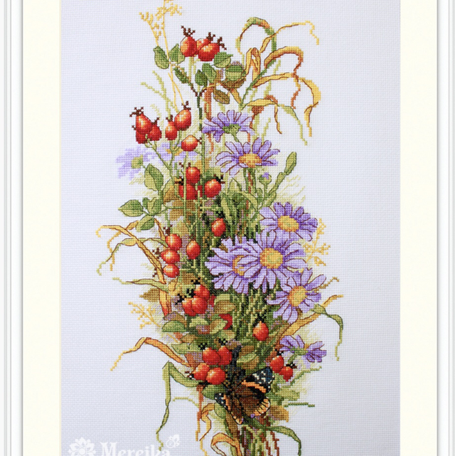 Merejka Wildrose Berries Counted Cross Stitch Kit