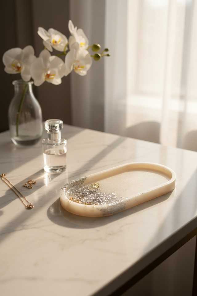 Plateau vide-poche Design - Collection Nacre précieuse