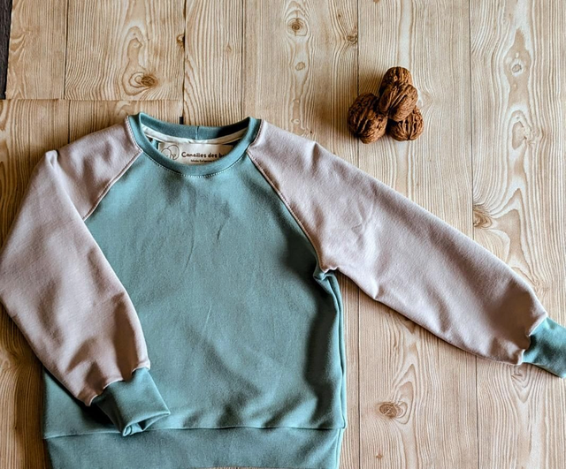 Sweat léger bicolor