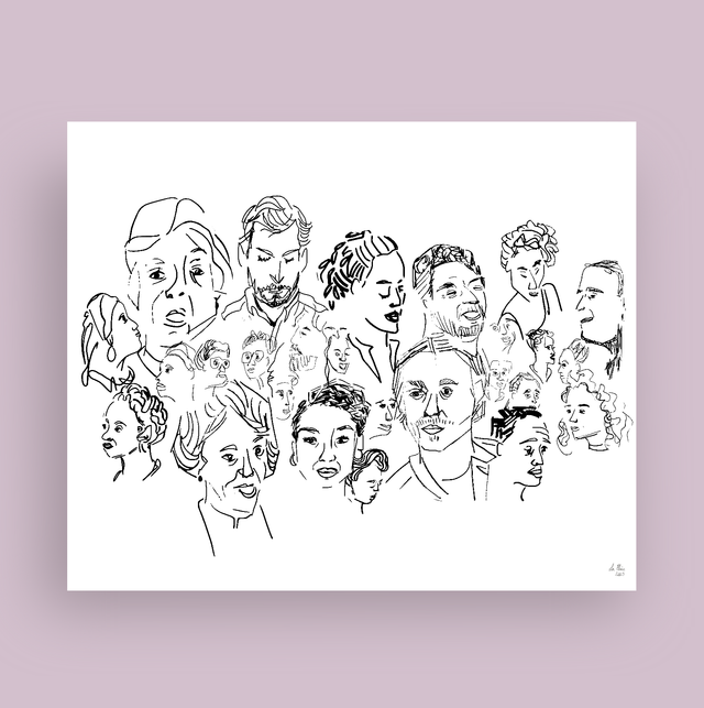 Illustration "Visages"