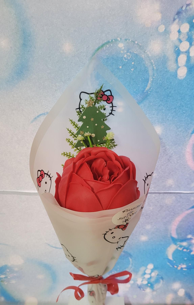 Pivoine de savon rouge 