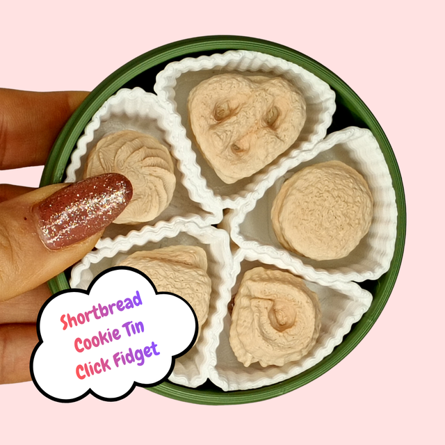 Shortbread Tin &amp; Cookies Click Fidget 