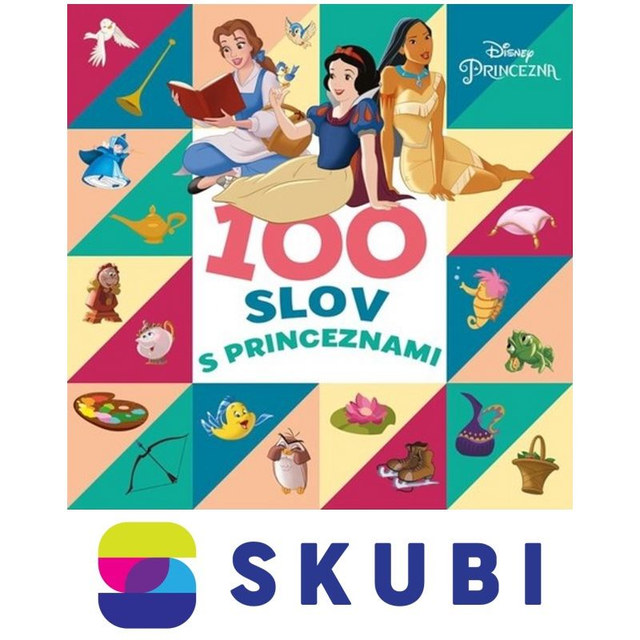 Kniha Disney Princezna - 100 slov s princeznami (leporelo)