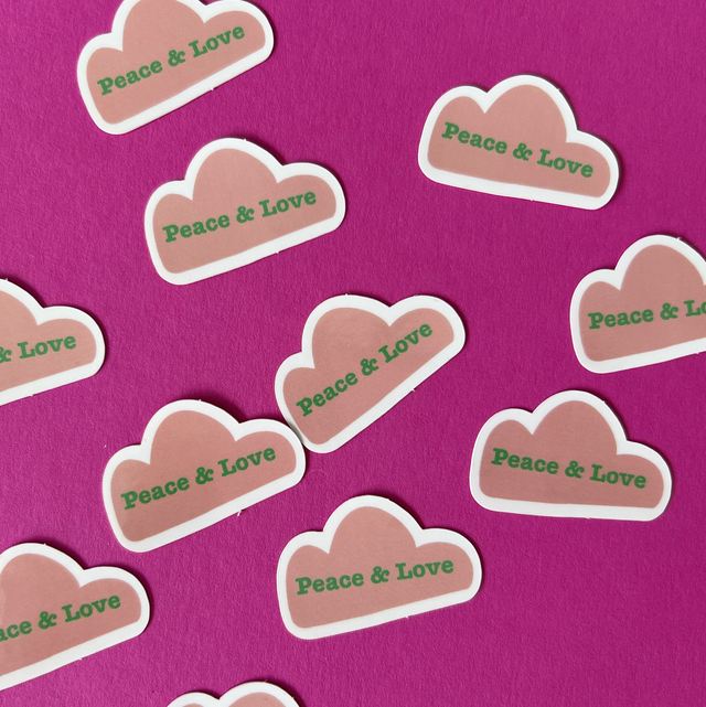 Sticker "Peace & Love"  