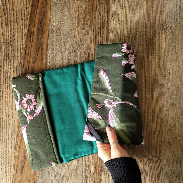 Protège livre amovible M - Fleurs