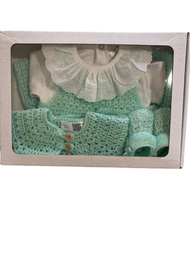 Box Recém nascido verde água
