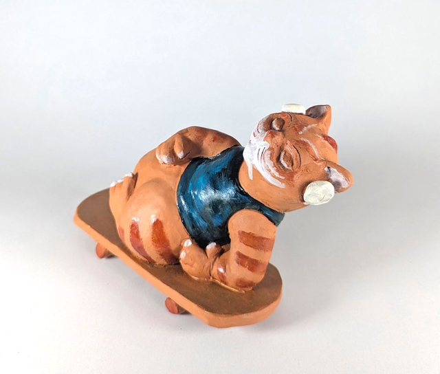 Chat rigolo : skate park