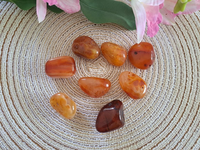 Pierre roulée cornaline