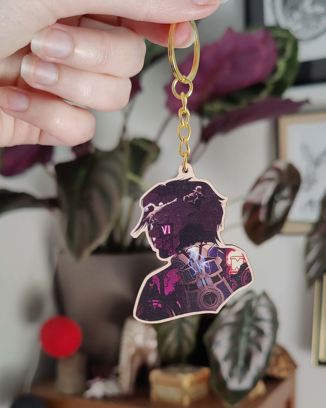 Porte-clé silhouette Vi