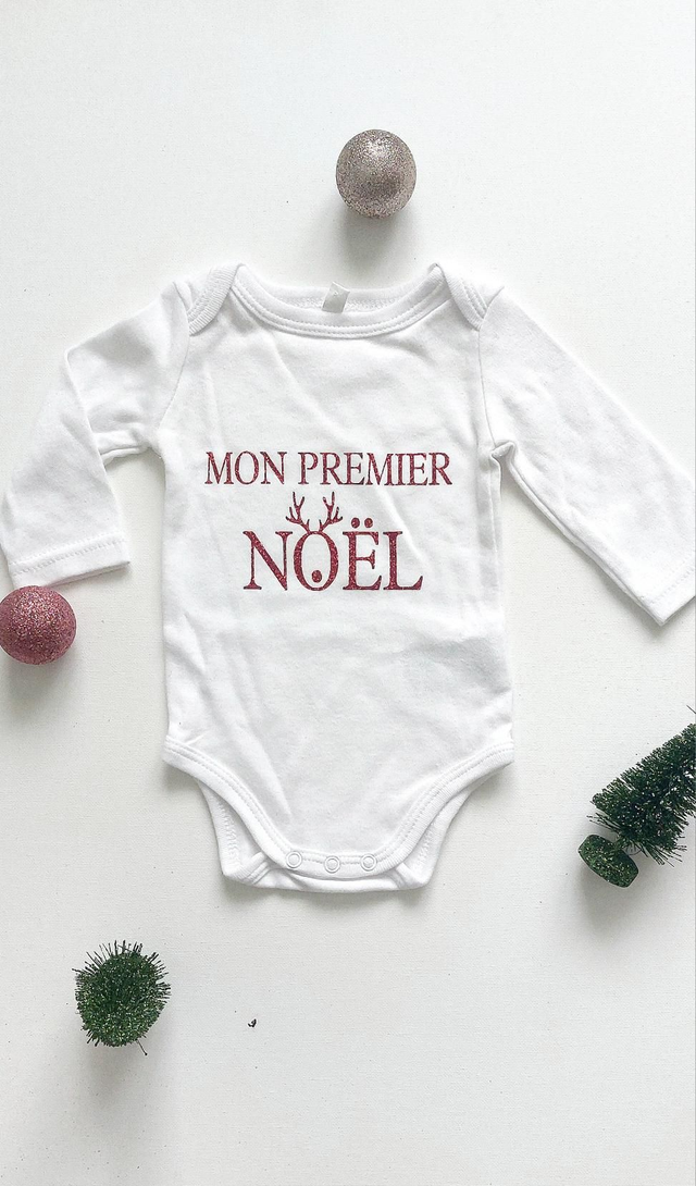 Body bébé &quot; Mon premier Noël &quot;
