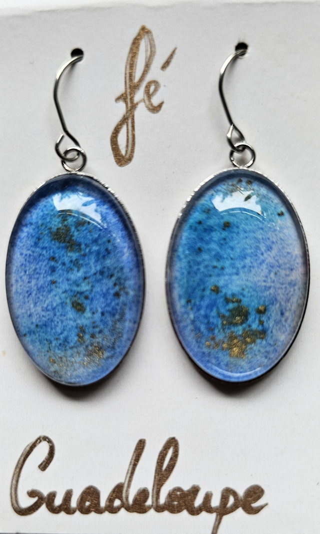 Boucles d’oreilles aux pastels