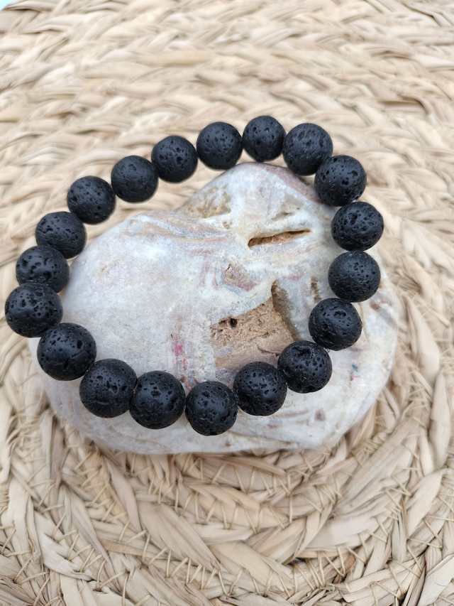 Bracelet homme Pierre de Lave